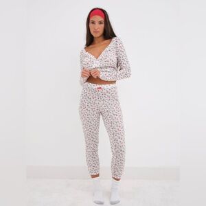 For Love & Lemons pointelle pajama set